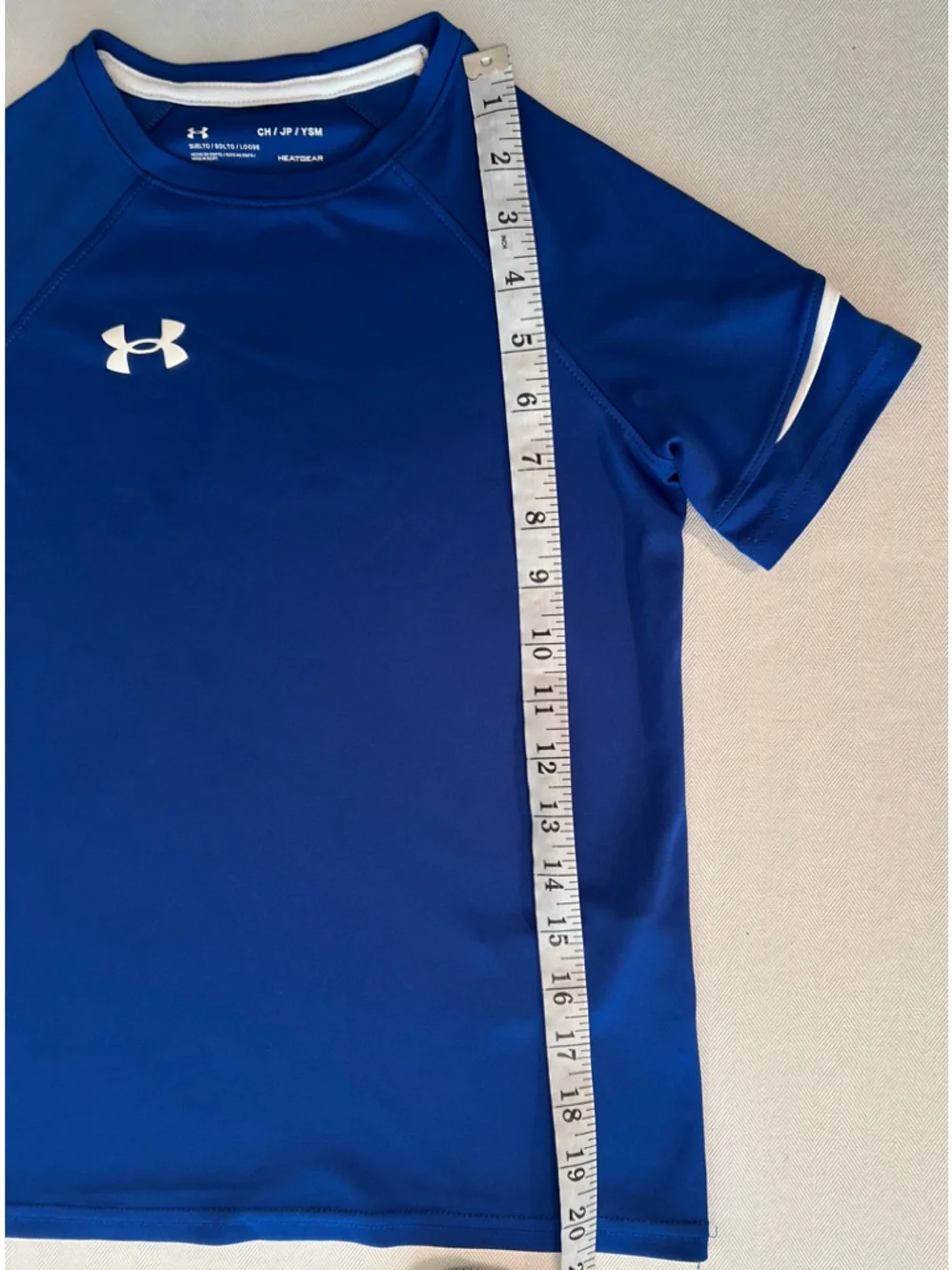 Boys Under Armour Blue and Black Performance Tee Duo Youth Small